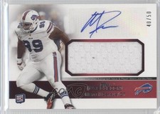 2011 Topps Precision Rookie Jumbo Relic Red 40/50 Marcell Dareus Auto 0j6