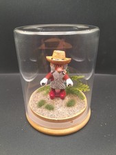 Vintage Corgi Magic Roundabout Mr McHenry Figure  With Glass Display Stand