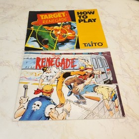 Renegade and Target Renegade Game Manuals 2 Instruction Booklets NES Nintendo