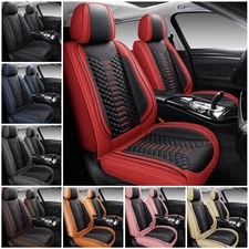 For Silverado 1500 2500 Leather Seat Cover Full Set Front Rear 5 Seats Protector