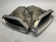 19-23 Mercedes E350 W213 Rear Left Right Bumper Exhaust Tip Set Of 2 T 19-23 Mercedes E350 W213 Rear Left Right Bumper Exhaust Tip Set Of 2 T
