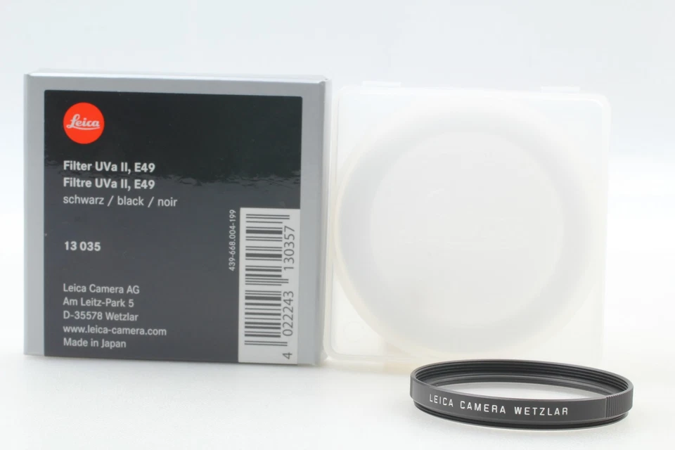 [ TOP MINT in Box ] Leica UV Filter II E49 / 49mm - Black UVa 13035 From JAPAN - Image 3 of 4
