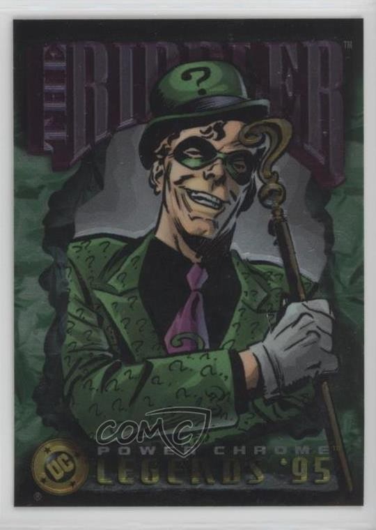 1995 SkyBox DC Legends Power Chrome The Riddler #91 09ai
