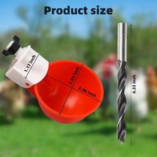 Chicken Waterer Cups, 12 Packs Poultry Water Feeder with Drill, Large Poultry...