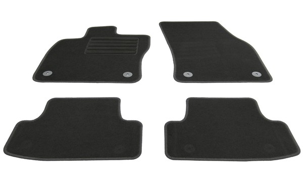 FußMatten Set FüR VW Caddy 4 Combi 5-Sitzer 2015- Autoteppiche Automatten Basic-image