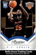 2013-14 Panini Prestige C.J. Leslie #195 New York Knicks Rookie NBA