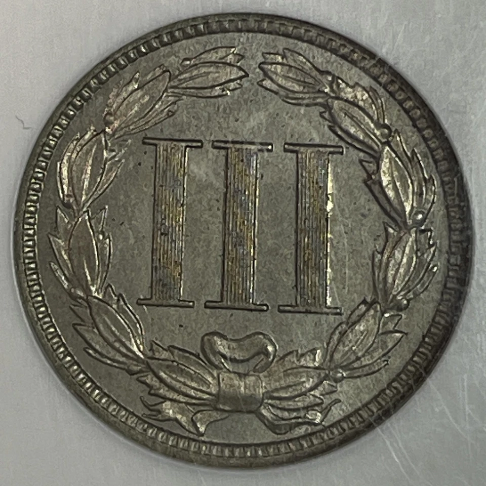 1887/6 Over 6 Strong Overdate Three Cent Nickel Proof NGC PF63 Coin #29236 - Image 4 of 4