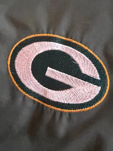 Vintage 90s Logo Athletic Green Bay Packers Puffer Jacket Mens Large NFL image 5