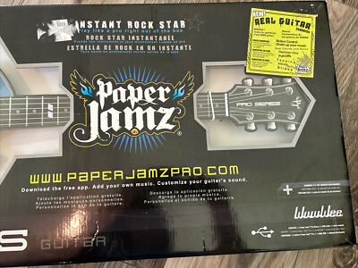 NEW Sealed Paper Jamz Pro Series Guitar #62882 Instant Rock Star
