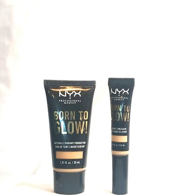 NYX Born to Glow Foundation + Concealer Set