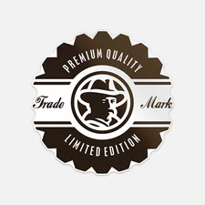 Trade Mark Premium Quality Stamp Vinyl Sticker Decal