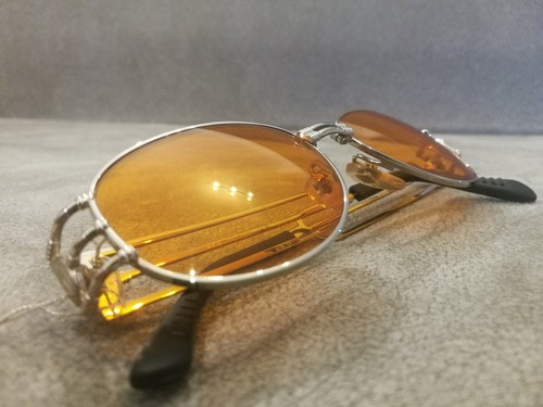 Jean Paul Gaultier JPG Vintage Sunglasses 58-5108 Color Shinny Silver \ Orange - Picture 3 of 5