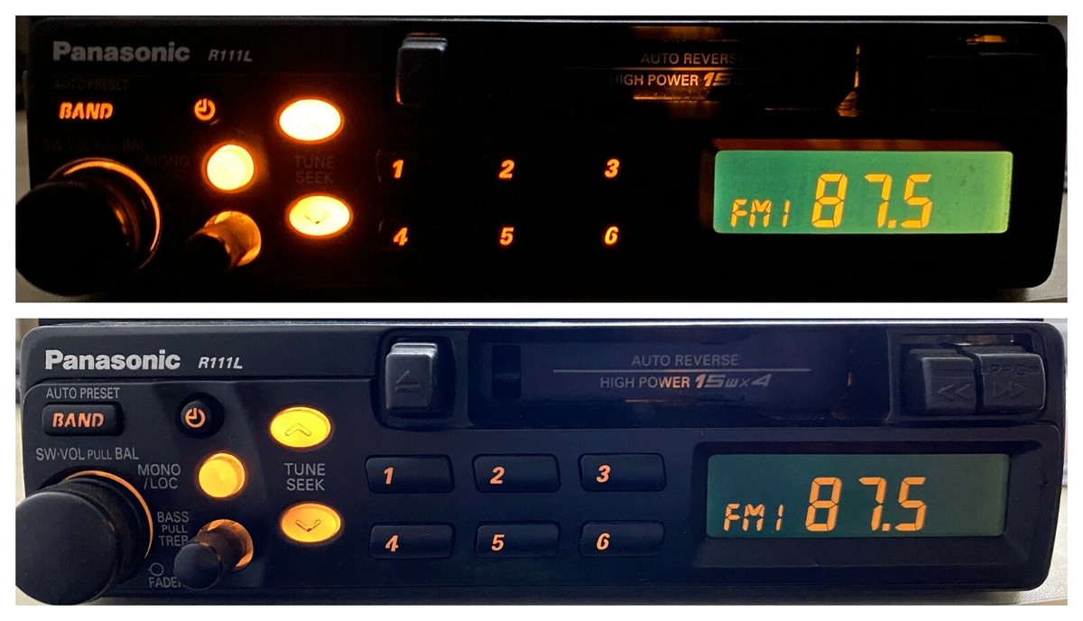 1990s Panasonic CQ-R111LEN Car Cassette Radio Player 1 DIN | 4