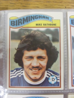 1978/1979 Birmingham City - Card No.207) Mike Rathbone - Topps Chewing Gum Trad