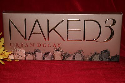 URBAN DECAY NAKED 3 EYESHADOW EYE SHADOW PALETTE BRUSH 12 SHADES BOXED AUTHENTIC