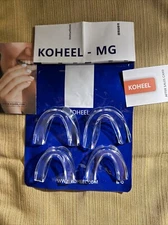 Koheel Custom Clear Dental Guard For Night Teeth Grinding Stops Bruxism 4 Count
