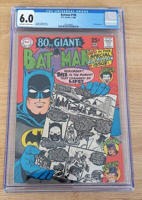 Batman 198 From 1968 By DC Comics 80 Page Giant CGC 6.0