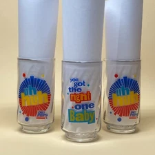 3- VINTAGE 5" DIET PEPSI GLASS RIGHT ONE BABY UH HUH