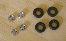 1/43rd scale 15"  5 spoke alloy wheels  and tyres by K&R Replicas 