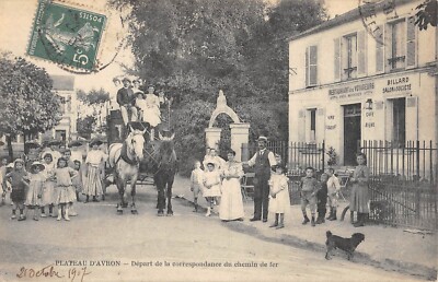 Cpa, le plateau d'avron, avenue de l'est et avenue de rosny - Carte