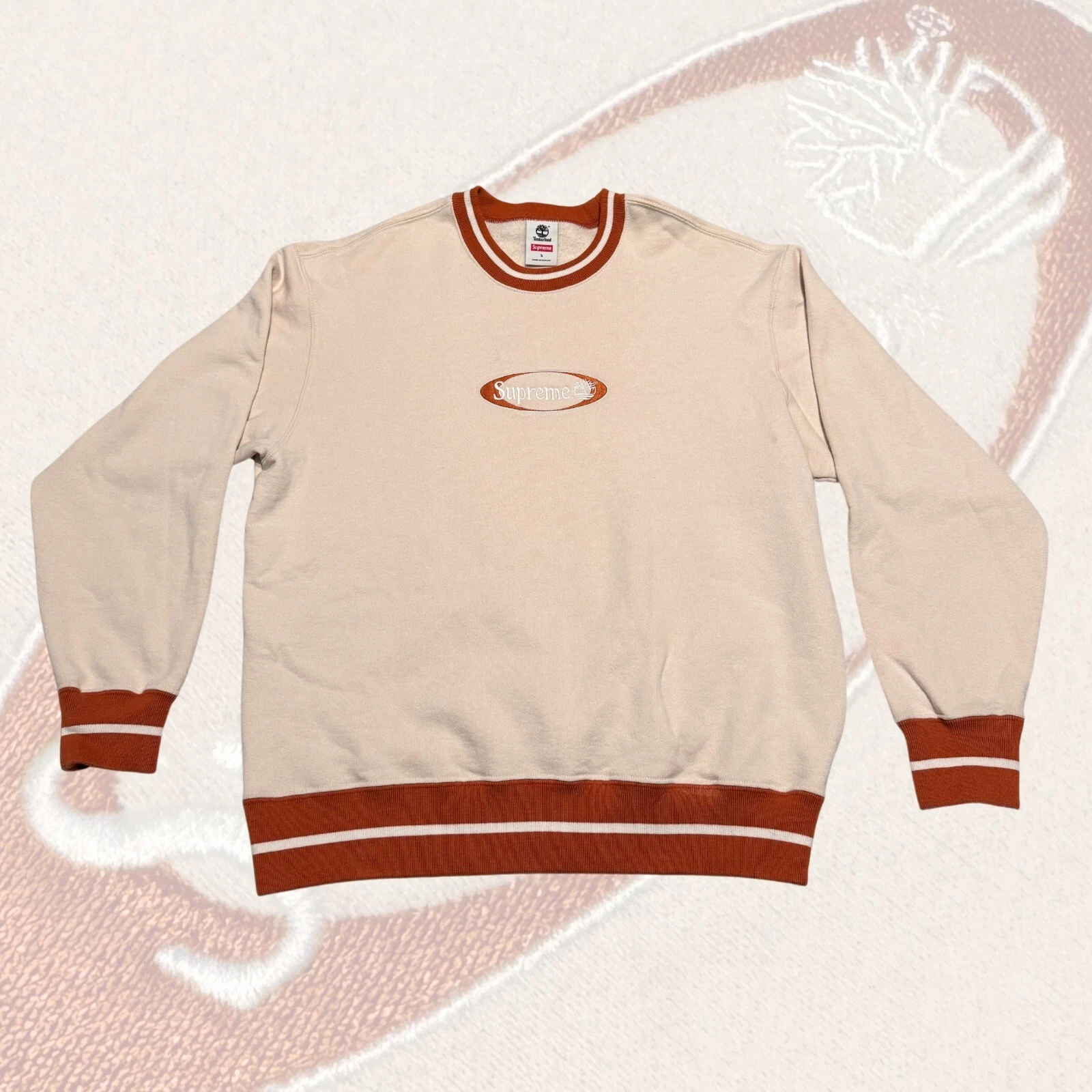 Sweat col rond Timberland x Supreme taille S