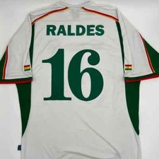 Raldes #16 Bolivia 2004/2005/2006 Away ORIGINAL Atletica VTG Soccer Jersey (XL)
