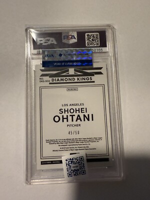 2018 Panini Diamond Kings Signatures /50 Shohei Ohtani PSA 10 Gem