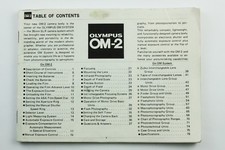 191517 Olympus OM-2 Genuine Original User Instruction manual - Cover Missing