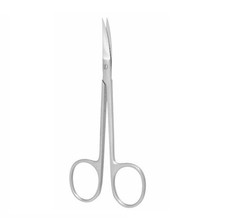 12 IRIS Scissor, 4.5" , Curved Blades, Sharp/Sharp, Heavy Pattern, Premium 