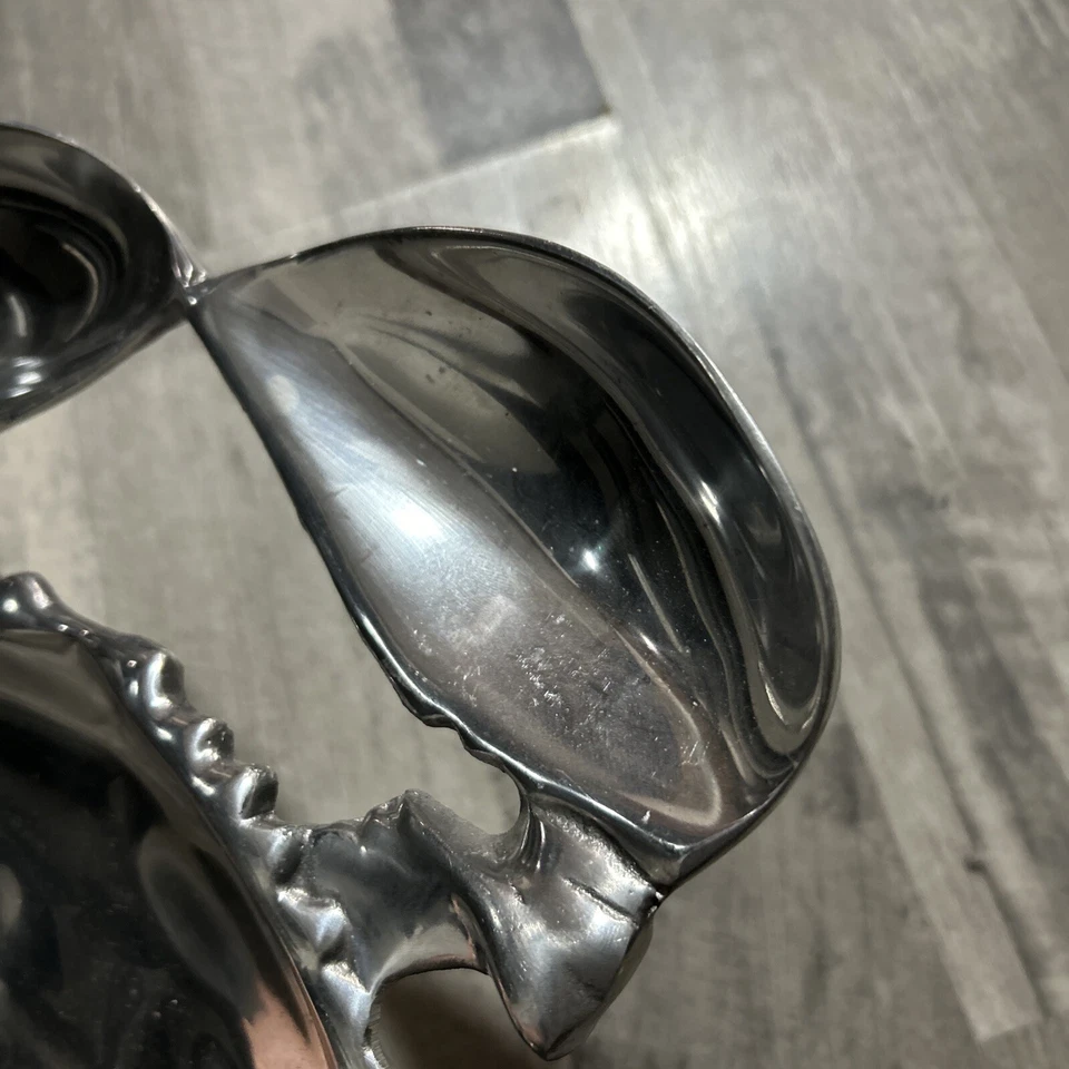 Wilton ARMETALE Sea Life Crab Chip & Dip Divided Serving Dish  W9 - Image 3 of 4