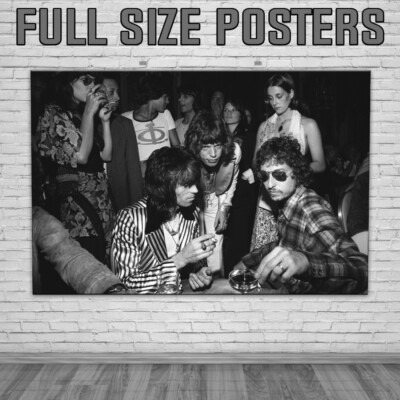 Bob Dylan Keith Richards Mick Jagger Foto - XXL Poster 36''x24''