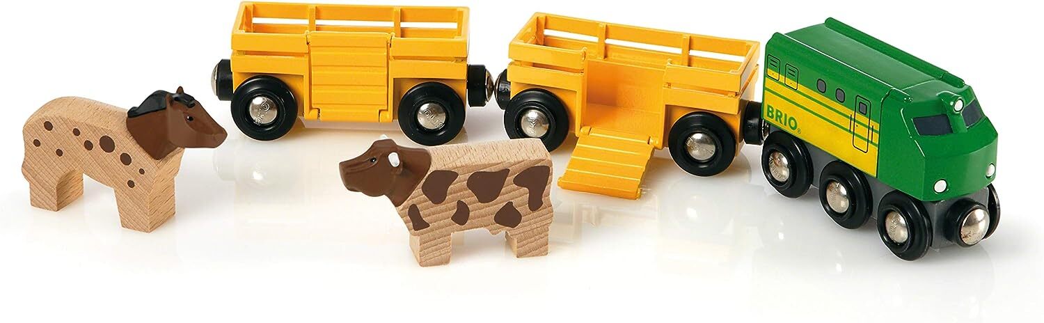 Поезд BRIO World Farm Train для детей от 3 лет - Совместим со всеми железными дорогами BRIO 7390₽