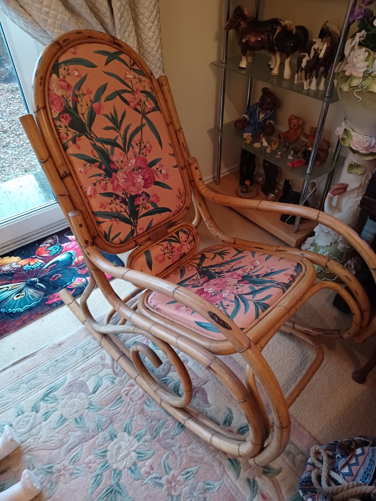 Vintage Bamboo/Cane Rocking Chair eBay