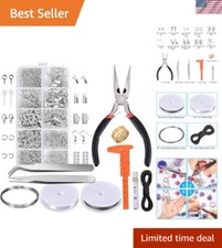 All-in-One Jewelry Making Supplies Kit with Findings, Pliers, and Beading Wires
