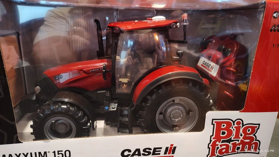 NIB 1:16 BIG FARM/TOMY CASE IH MAXXUM 150 FULL FUNCTION RADIO CONTROL TRACTOR - Image 2 of 4