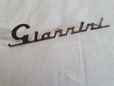 Fregio Scritta  GIANNINI  cromata Per FIAT  500EPOCA Cofano Motore Cm17, 3x 3,3