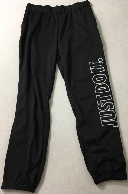 Nike Women's Therma Sweat Pants Dri-Fit Black 851882 Size M | eBay
