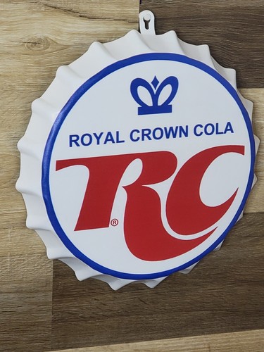 RC COLA Metal SIGN Royal Crown Cola SODA POP Bottle Cap Sign Man Cave ...