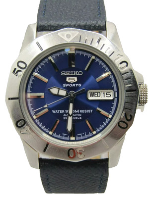 Seiko Sapphire 5 Sports 100M 7S36-02H0 Herren 23 Jewel Automatik Uhr, Skelett