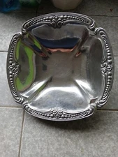 Wilton Armetale, Juan Vela  Belmont Small 9” Square Bowl Made In Mexico