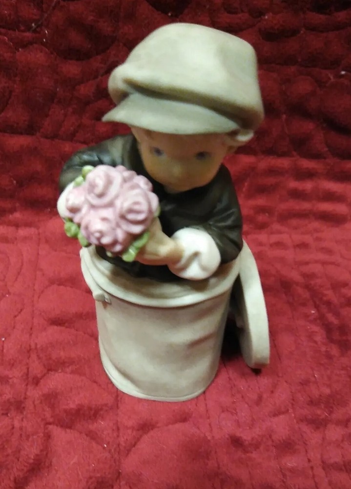 Pretty As A Picture I FOUND YOU BOY ROSES GARBAGE CAN Enesco 324086 Alaska Momma