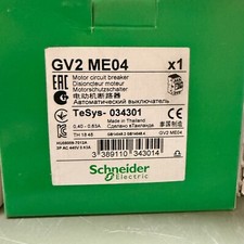 SCHNEIDER ELECTRIC GV2ME04 MANUAL STARTER AND PROTECTOR 0.40-0.63A NEW READY