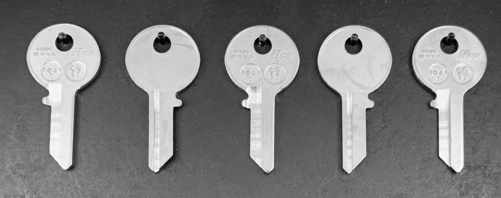 Lots of CG17 1041Y 5CG4 41Y Type Key Blanks for Chicago KP1 Keyway Free ...