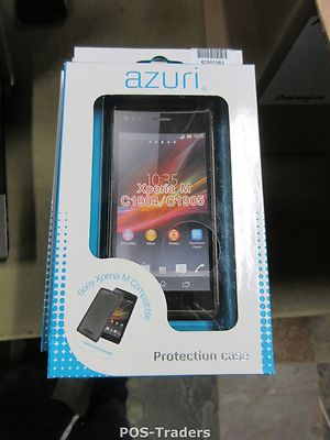 AZURI SONY XPERIA M C1904/C1905 SCHWARZ BLACK Protection Case NEW NEU IN BOX