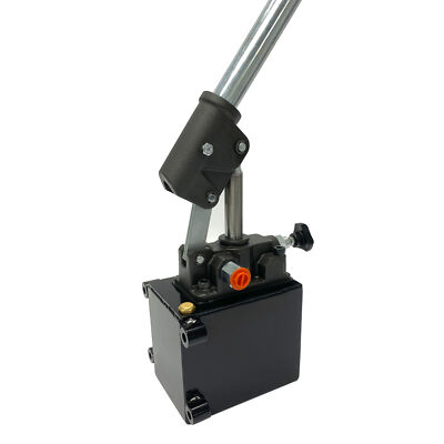 Hydraulic piston hand pump 1.5 CID 3 Qts single-acting with release knob