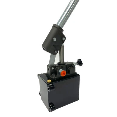 MAGISTER HYDRAULICS Hydraulic piston hand pump 1.5 CID 3 Qts single-acting with release knob