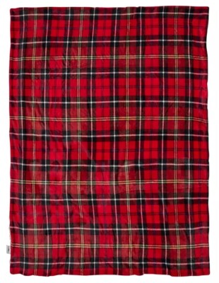 Northeast Outfitters Cozy Soft Sherpa Cabin Plaid Blanket Winter