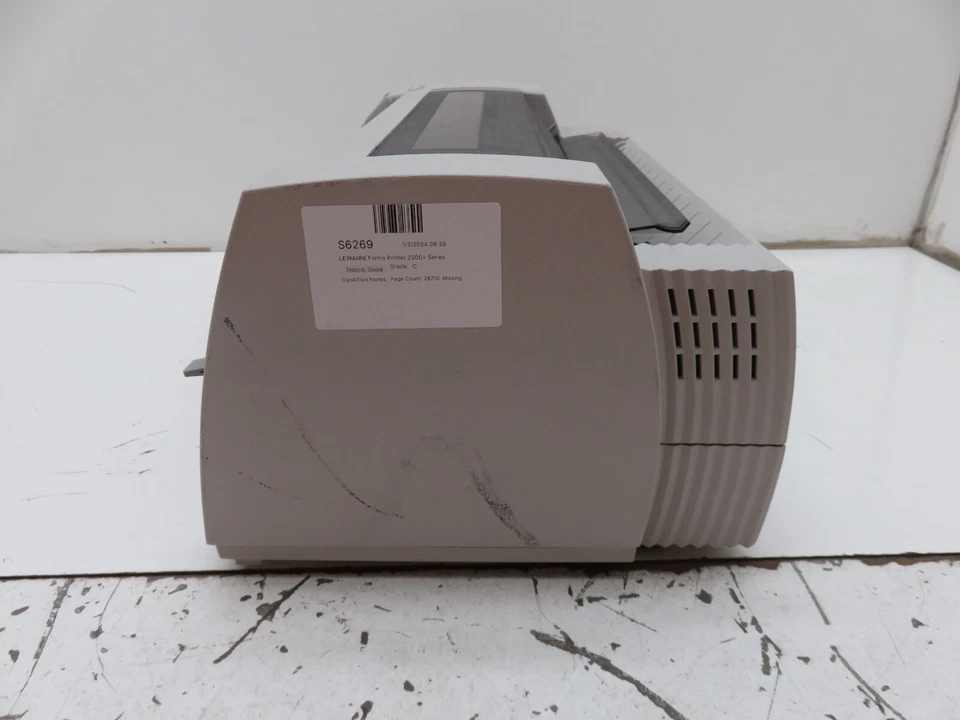 Impresora de matriz de puntos Lexmark Forms 2590-502 - Cuenta de páginas de trabajo 28710 Foto 4 de 4