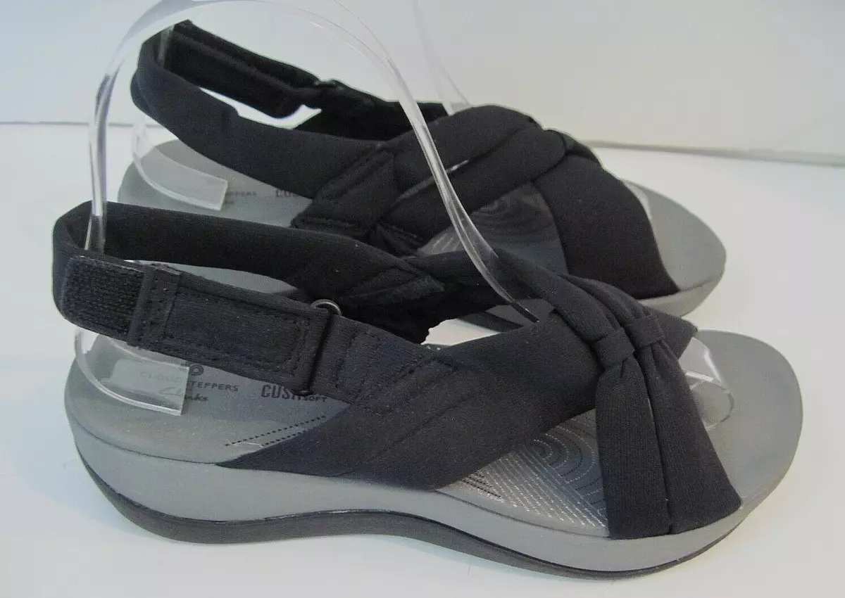 Clarks Arla Belle Cloudsteppers Women s Black Sling back Sandals