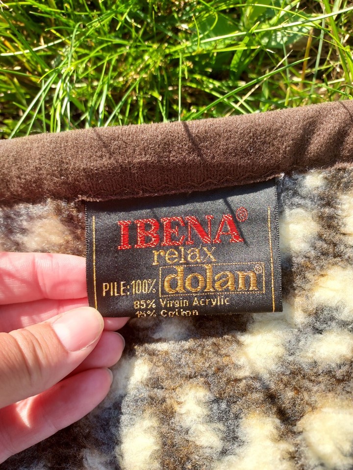 Vintage Ibena Relac Reversible Leapard Blanket 75x55 eBay